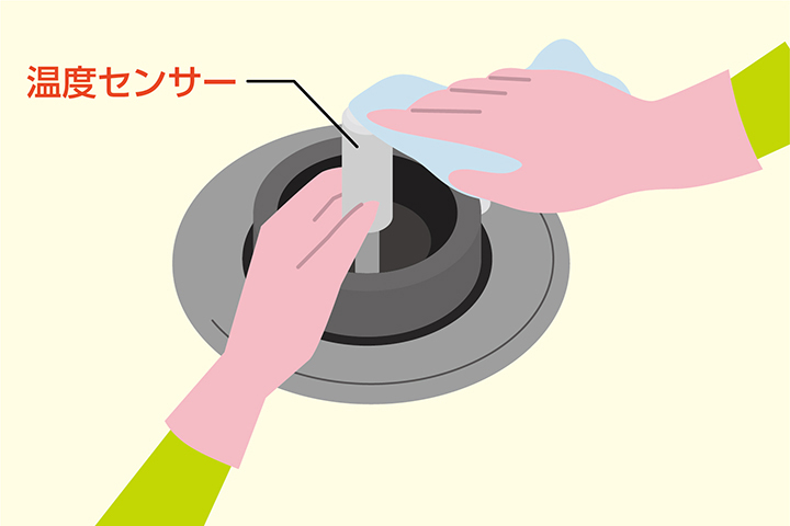 温度センサーのお手入れのしかた