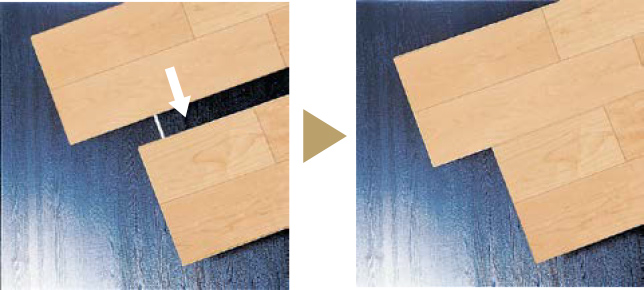 一体型ユニット式の採用により施工性を向上させました。